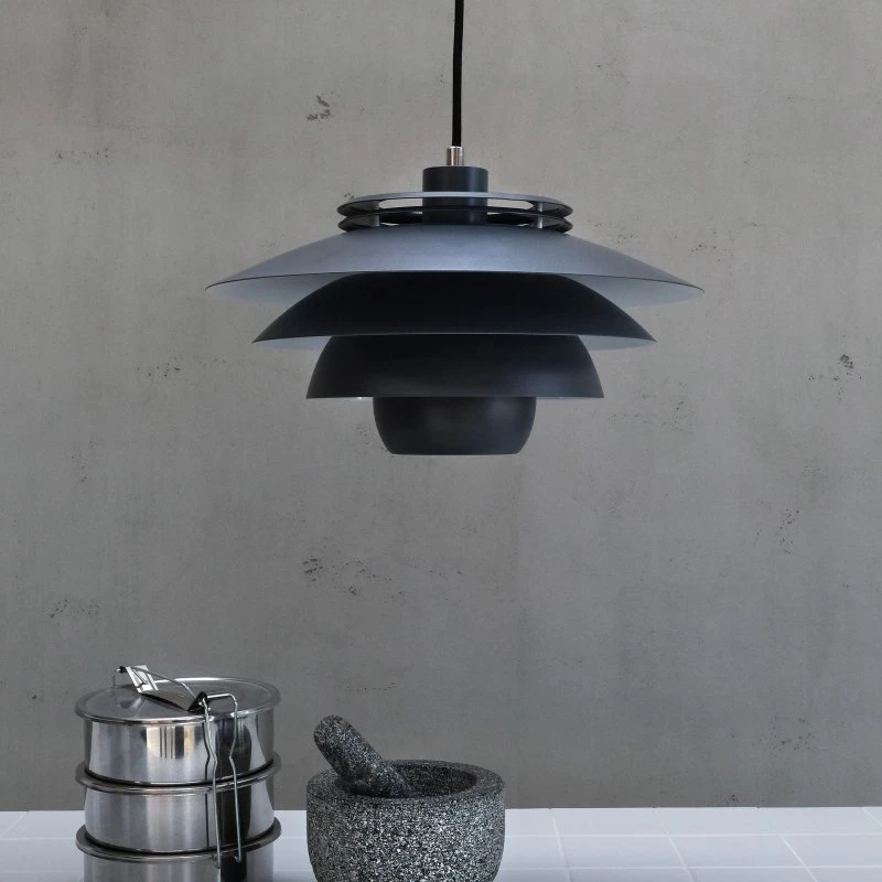 Dyberg Larsen Ejka Pendel, Mørkegrå, Metal, E27