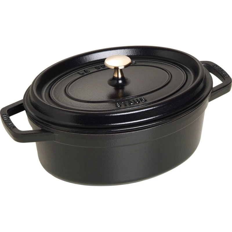 Staub Cocotte Oval Sort 27 cm / 3,25 L