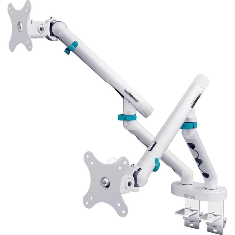 DIGITUS Dual Skærmarm 2x 35" 10 kg, hvid