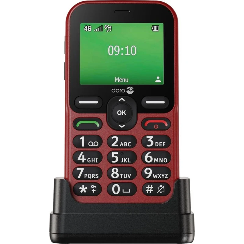 Doro Leva E10 2,4" 4G Seniortelefon Rød