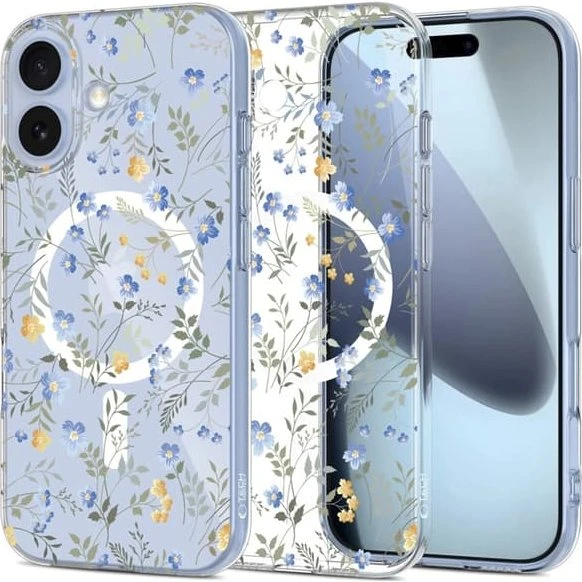 Tech-Protect FlexAir MagSafe Case for iPhone 17 – Forårsblomster