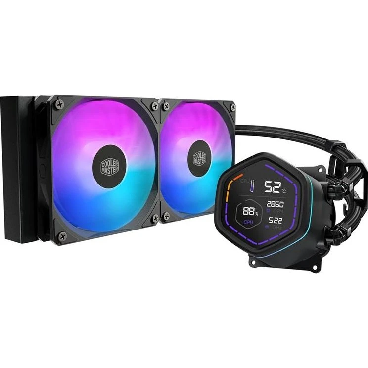 Cooler Master MasterLiquid Core Nex Digital 240 ARGB - Væskekøler, sort