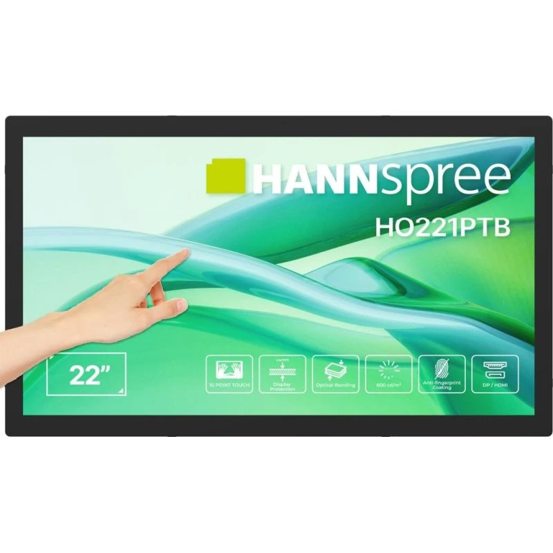 Hannspree HO221PTB 22" Touchskærm, Sort, Full HD, Open Frame