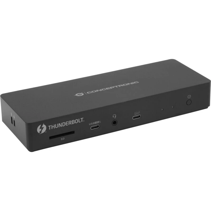 Conceptronic DONN30B 13-i-1 Thunderbolt 4 Dockingstation – Sort