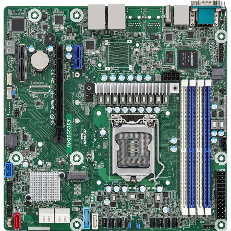 ASRock E3C252D4U Micro-ATX LGA1200 C252 Chipset