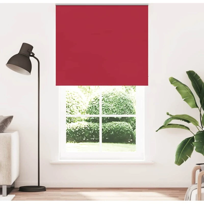 vidaXL rullegardin mørklægning 130x230 cm rød 126,6 cm bredde