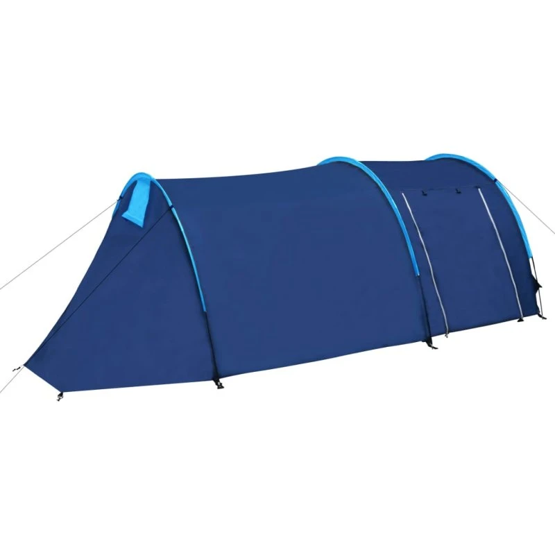 vidaXL campingtelt 4 personer marineblå/lyseblå