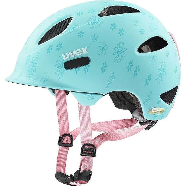 Uvex Oyo Style Cykelhjelm Kids Flowers Cyan Matt 50-54 cm
