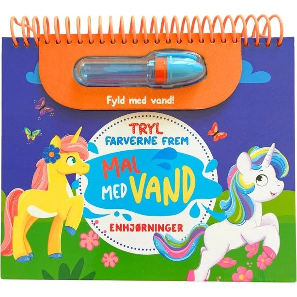 Mal med vand: Enhjørninger