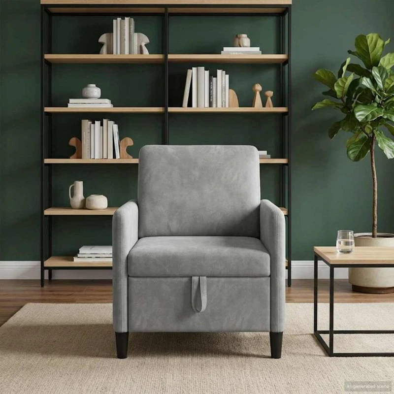 vidaXL Sofa med Opbevaring Lysegrå 72 x 78 x 87 cm