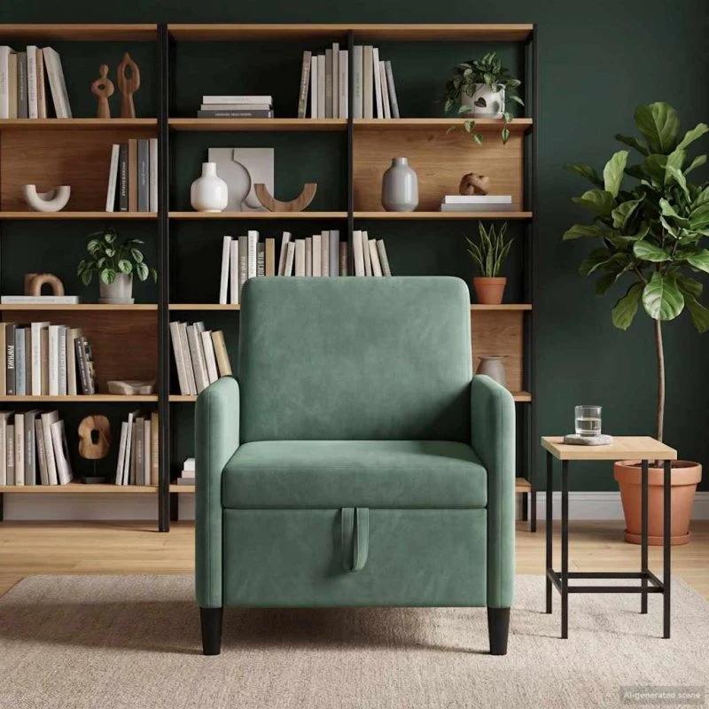 vidaXL Sofa med Opbevaring Havgrøn 72x78x87 cm
