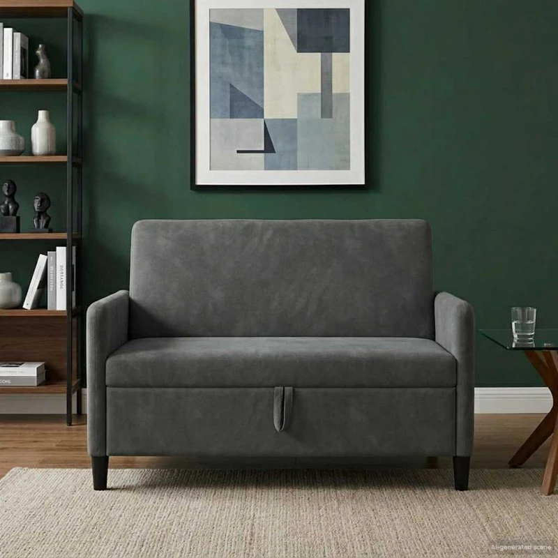 vidaXL Sofa med Opbevaring, Mørkegrå, 122 x 78 x 87 cm