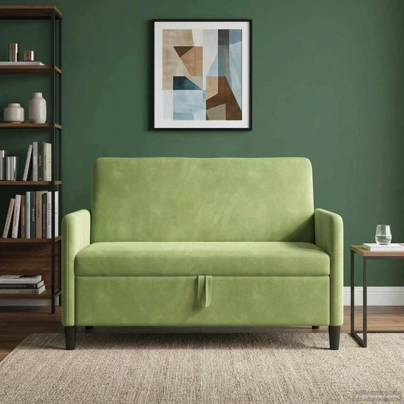 vidaXL Lys Grøn Sofa med Opbevaring 122 x 78 x 87 cm