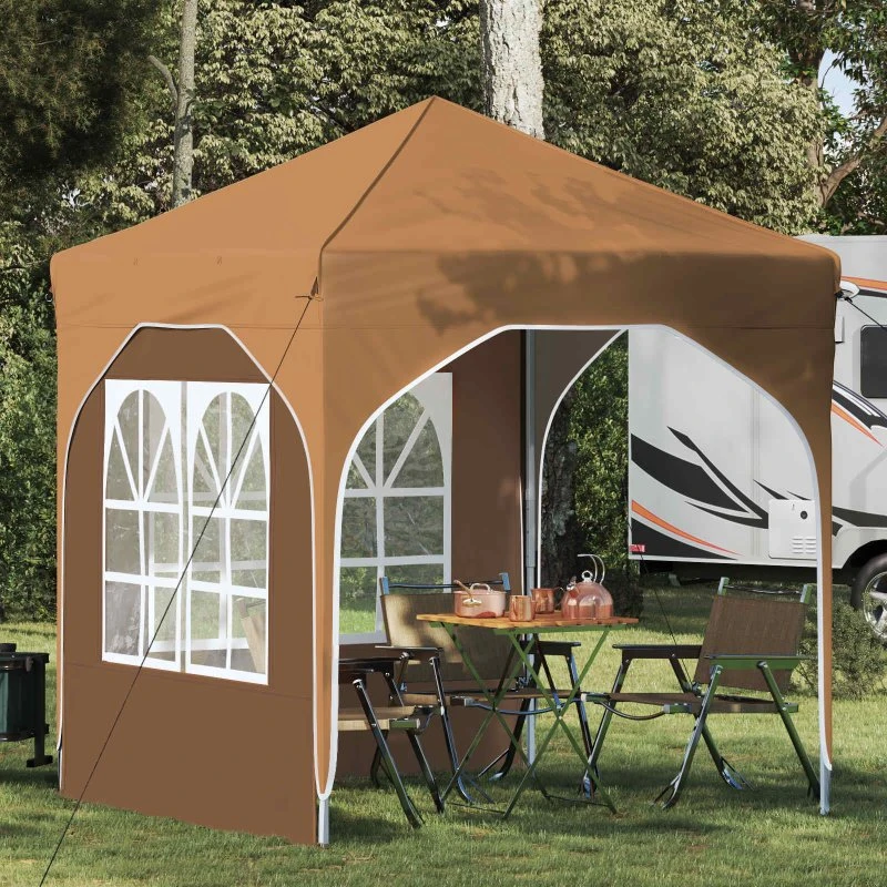 vidaXL Pop-up Festtelt 192x192x245 cm Beige
