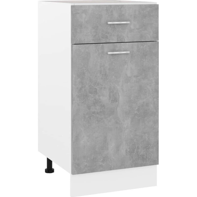 vidaXL Underskab 40x46x81,5 cm Konstrueret Træ Betongrå