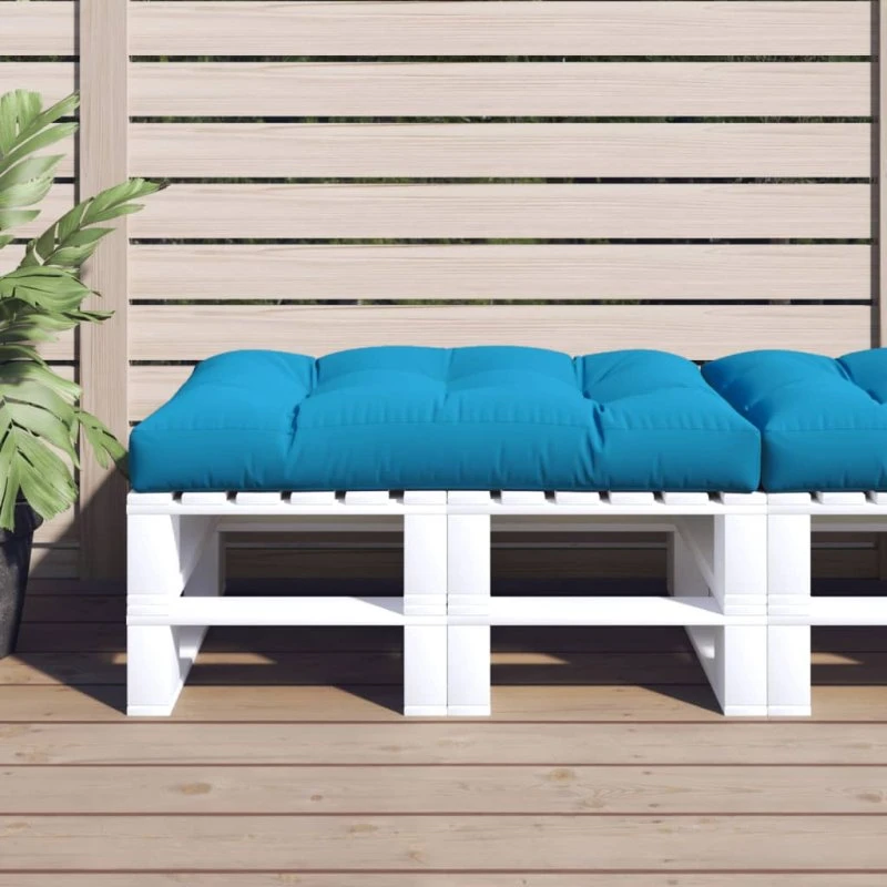 vidaxL pallehynde 120x80x12 cm blå stof