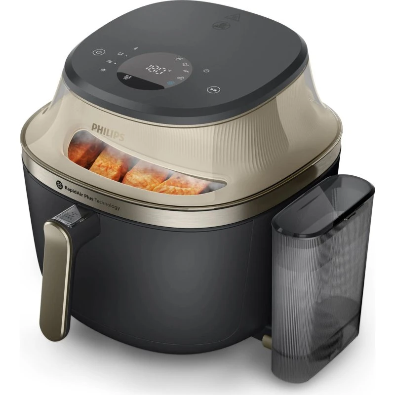 Philips NA543/00 Airfryer 7,2 L, 2000 W, sort/champagne