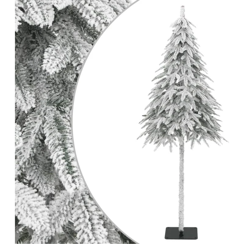 vidaXL Kunstigt Juletræ med Sne 210 cm