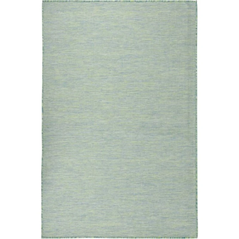 vidaXL fladvævet udendørstæppe 100x200 cm turkis