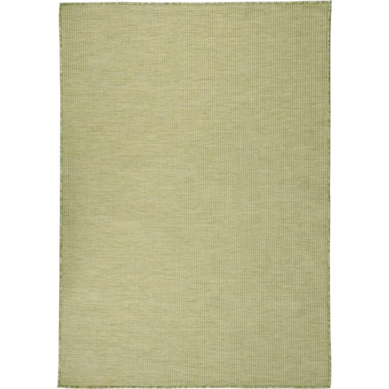vidaXL fladvævet udendørstæppe 140x200 cm grøn