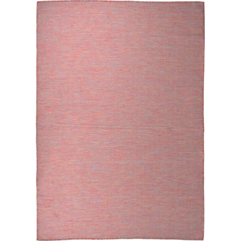 vidaXL fladvævet udendørstæppe 160x230 cm rød