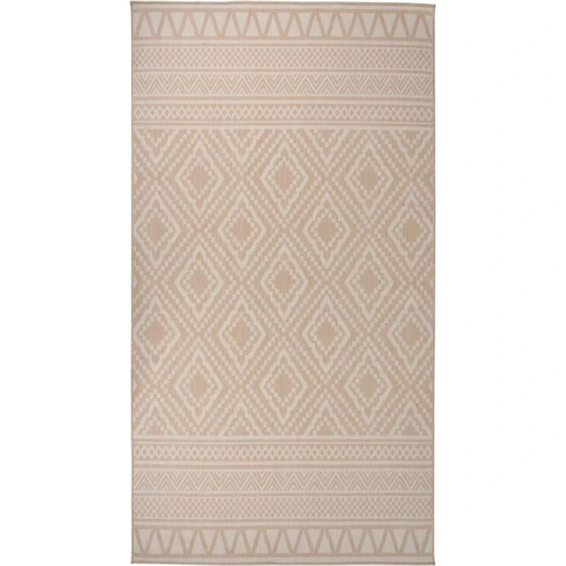 vidaXL Fladvævet Udendørstæppe 80x150 cm Brun