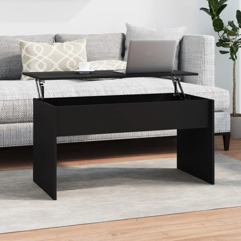 vidaXL sofabord 102x50,5x52,5 cm konstrueret træ sort