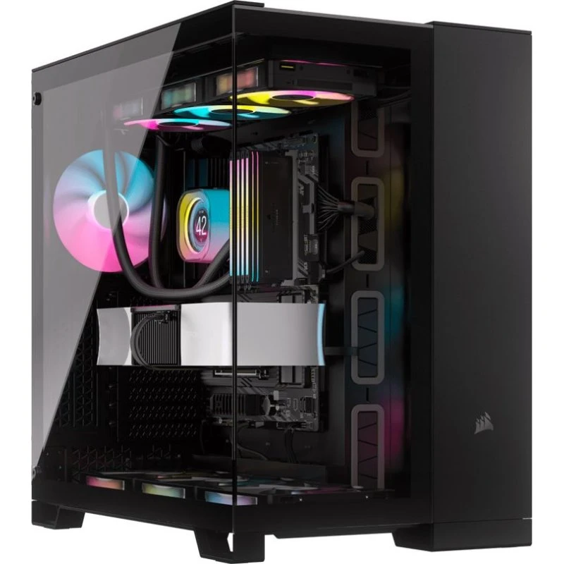Corsair 6500X Miditower, Sort, Aluminium