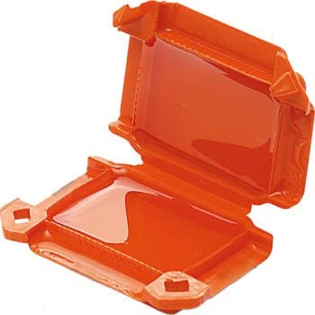 Raytech Happy samledåse med gel 41x29 mm, 4 stk, orange