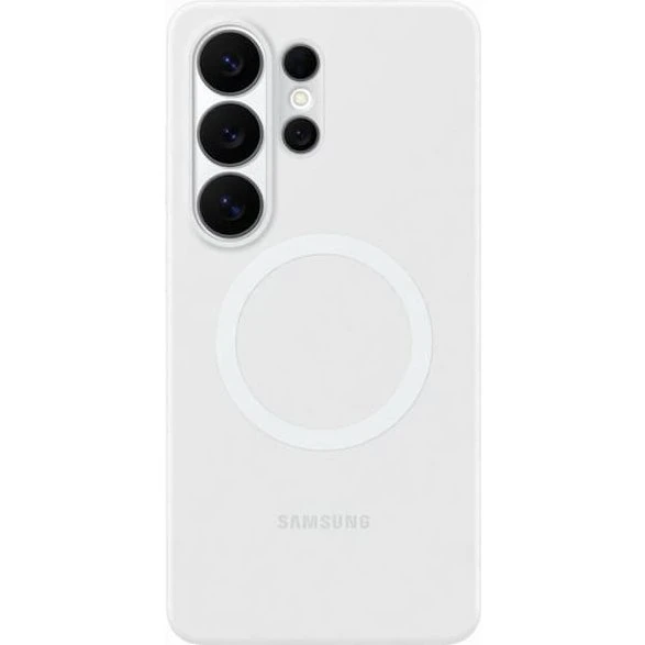 Samsung Galaxy S26 Ultra MagSafe Silicone Magnet Cover - Hvid