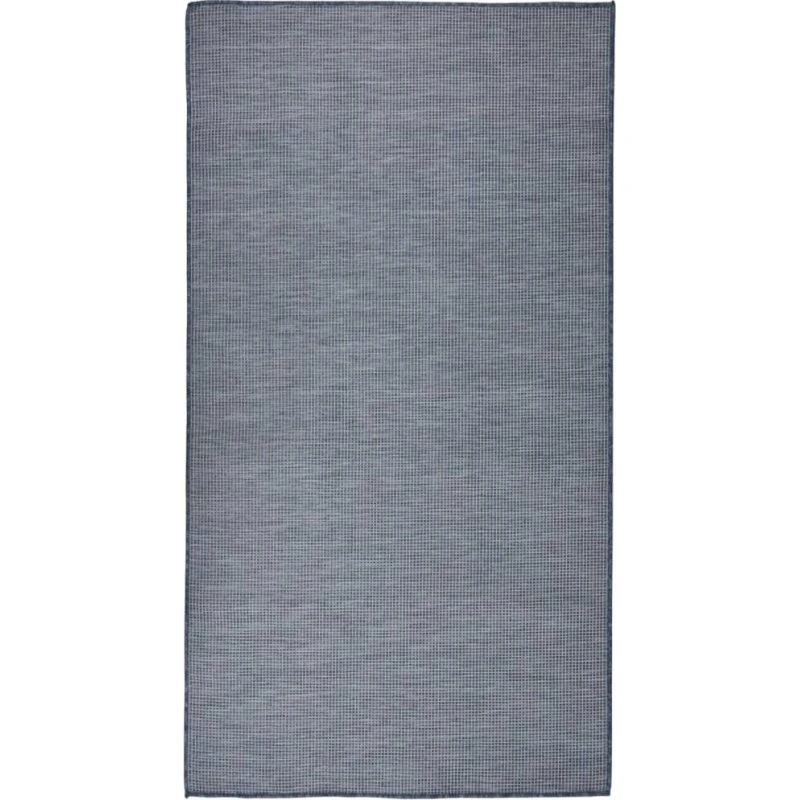vidaXL fladvævet udendørstæppe 80x150 cm blå