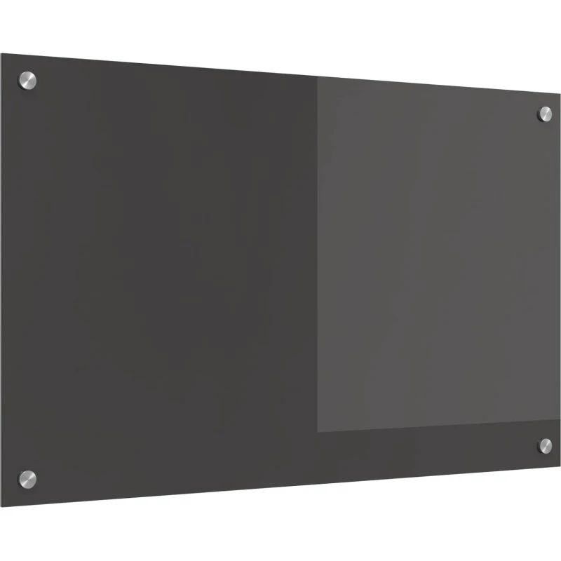 vidaXL Køkkenbacksplash Mørkegrå 80 x 50 cm hærdet glas