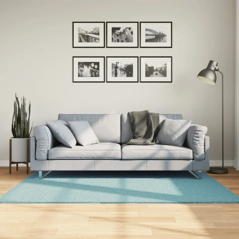 vidaXL OVIEDO gulvtæppe 120x170 cm grøn kort luv