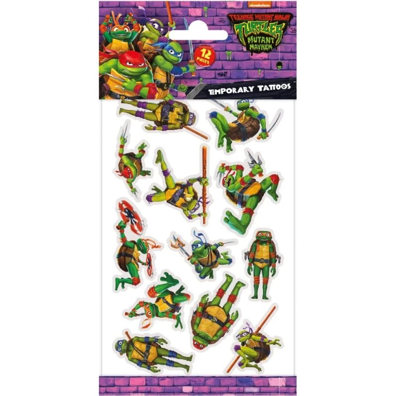 Ninja Turtles tatoveringer, 12 stk