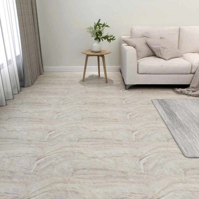 vidaXL Selvklæbende PVC Gulvplanker 5,11 m² Brun og Beige
