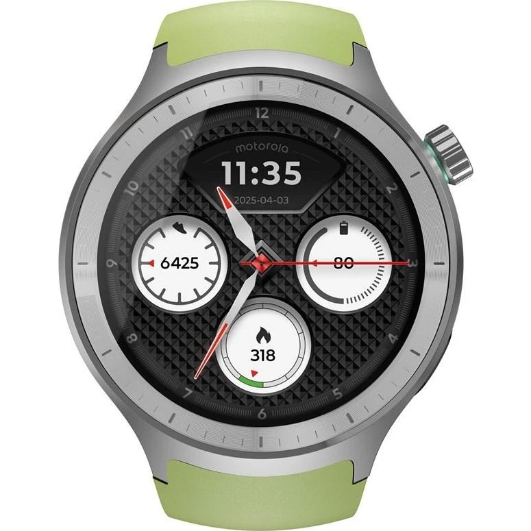 Motorola Moto Watch Matte Silver, 47 mm, PANTONE Herbal Garden