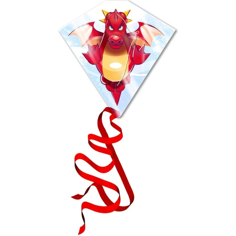 Eolo Kites Ready 2 Fly - Drage, Rød, 59x55 cm