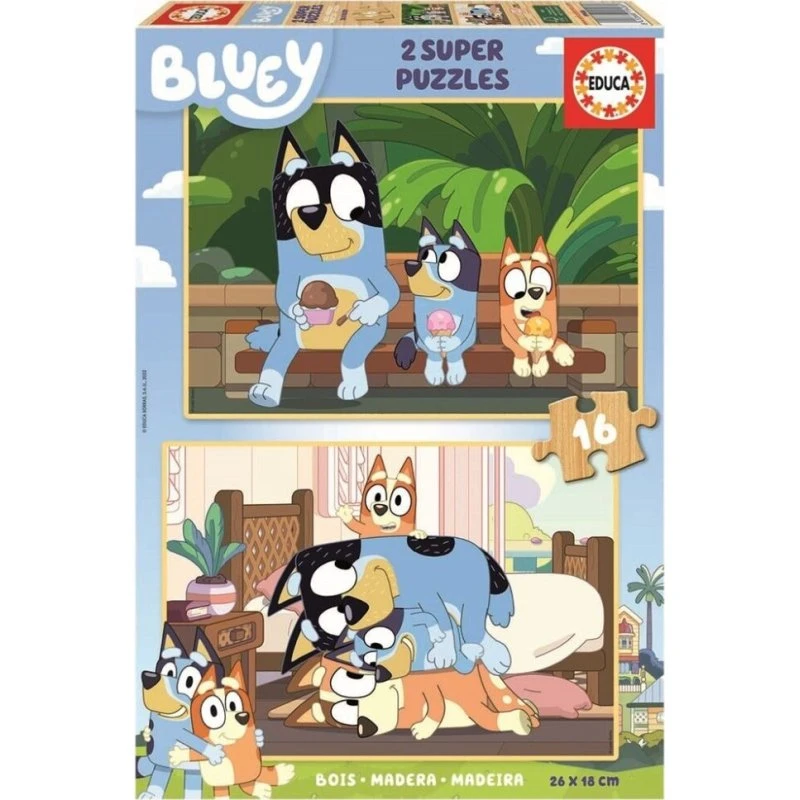 Educa Bluey 2x16 Brikker Puslespil