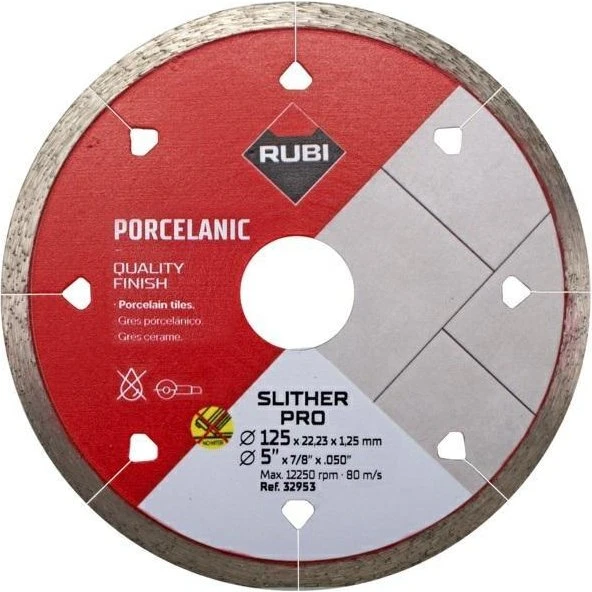 Rubi Slither Pro Diamantklinge 125 mm til porcelanfliser
