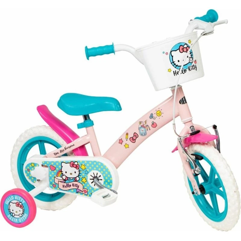 Toimsa Hello Kitty Børnecykel 12" Pink/Grøn