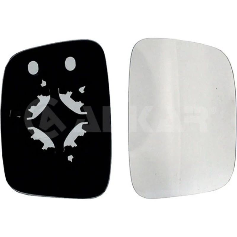 ALKAR Spejlglas 6403985, udvendigt, til VW Caddy III & Transporter T5