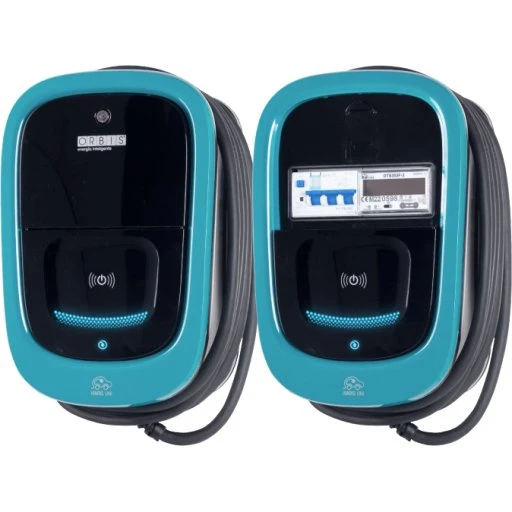 Orbis Viaris UNI+ Type 2, 22 kW, WiFi, Din-skinne
