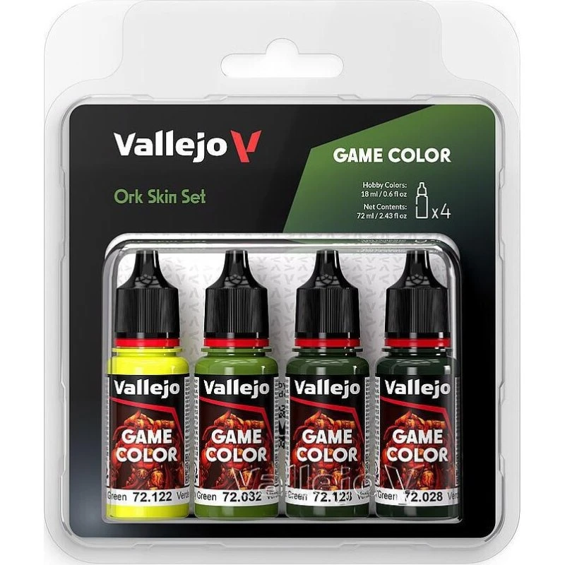 Vallejo Game Color Ork Skin Maling Set 4x18ml