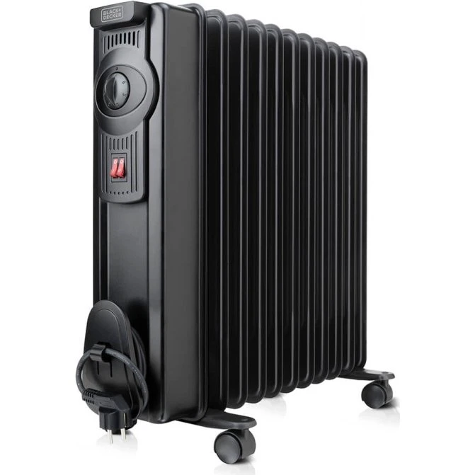 Black+Decker Olieradiator 2000W Sort