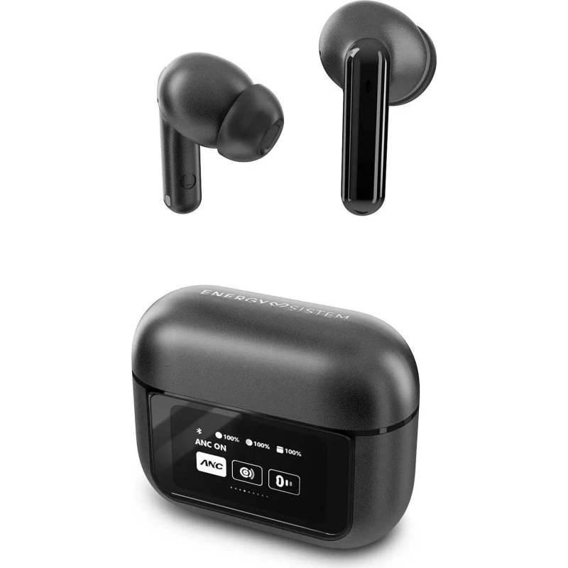 Energy Sistem Icon Series ANC Earbuds, 6 timer, USB-C, Sort
