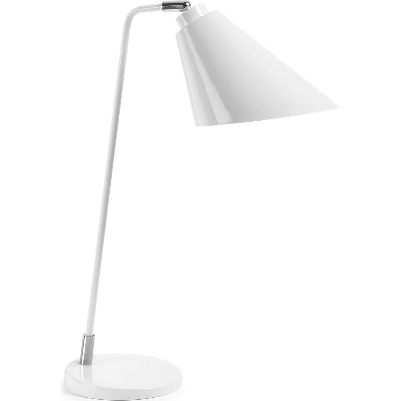 Kave Home Priti bordlampe hvid justerbar skærm 30x47 cm