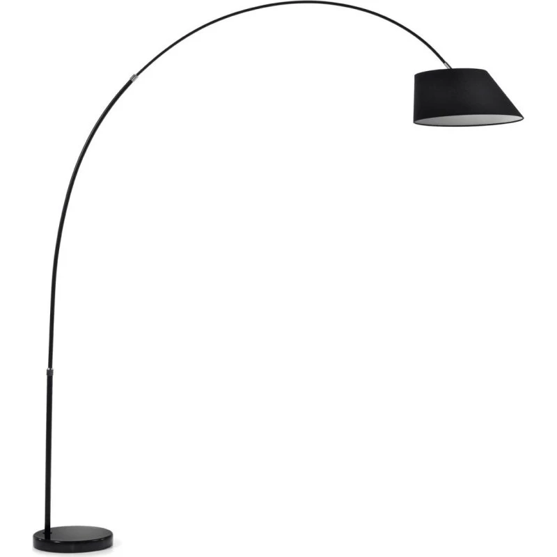 Kave Home May Gulvlampe, Sort Stål & Marmor, E27, H189 cm