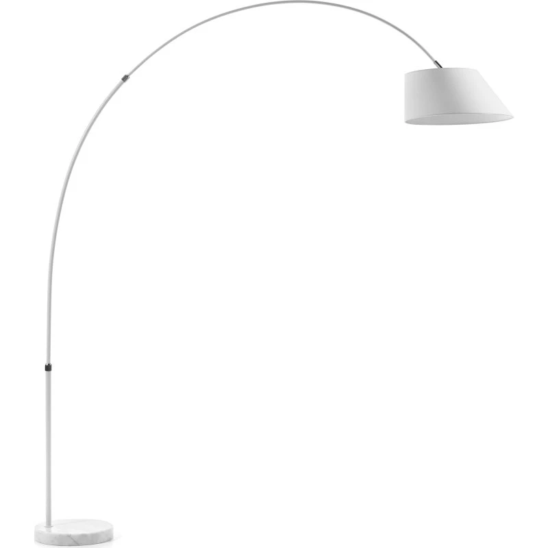 Kave Home Lee gulvlampe hvid marmor stål 189 cm