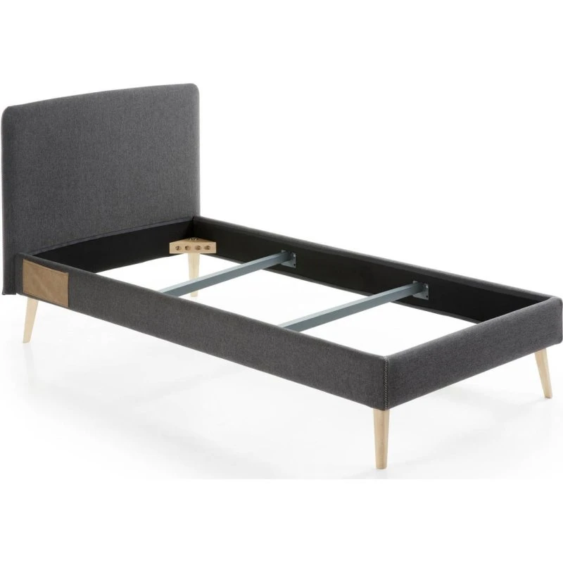 Kave Home Dyla sengerammebetræk sort 90x190 cm