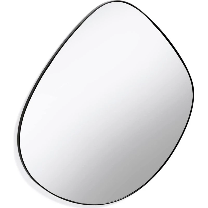 Kave Home Anera Vægspejl 93x90 cm, Asymmetrisk Sort